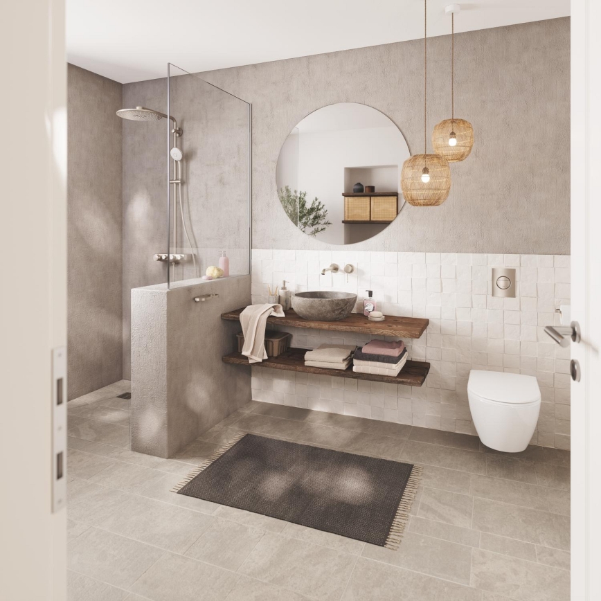 GROHE 19967DC1 - Twee-gats wastafelmengkraan ESSENCE 230 mm RVS