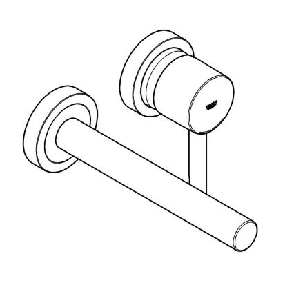 GROHE 19967GN1 - Mitigeur de lavabo ESSENCE 230 mm, finition dorée