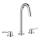 GROHE 20216001 - CONCETTO driegats wastafelmengkraan DN 15, maat L, chroom