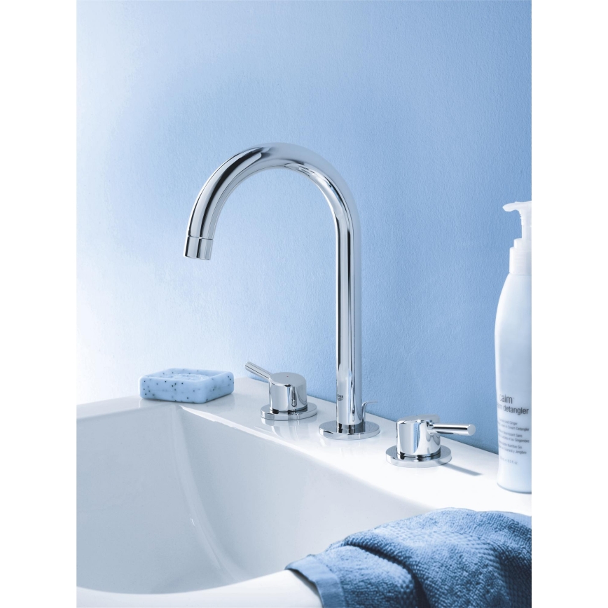 GROHE 20216001 - CONCETTO driegats wastafelmengkraan DN 15, maat L, chroom