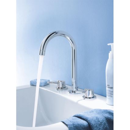 GROHE 20216001 - CONCETTO driegats wastafelmengkraan DN 15, maat L, chroom