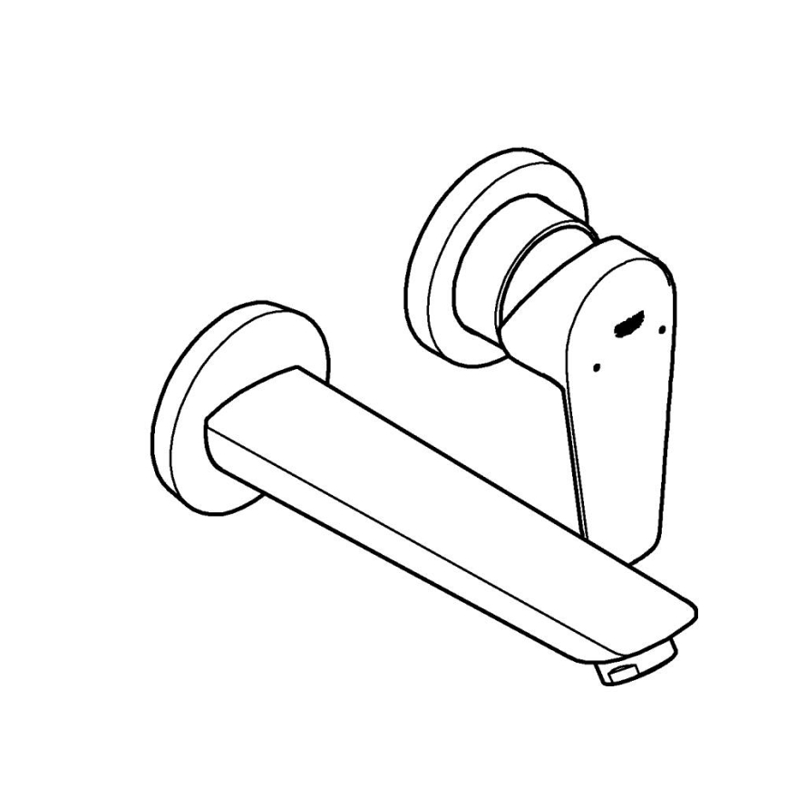 GROHE 20474001 - Wastafelmengkraan 2-gats 177 mm glanzend chroom