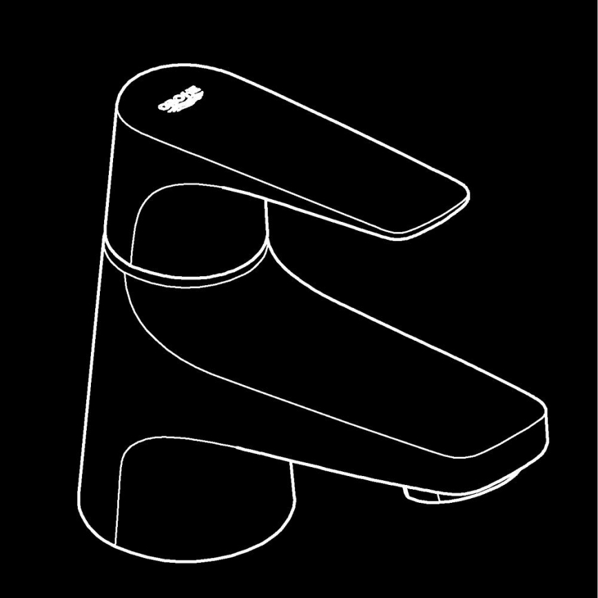 GROHE 20577000 - Robinet d'arrêt START FLOW DN 15 chromé brillant