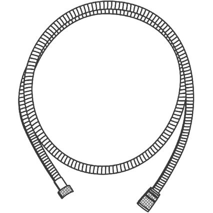 GROHE 22100000 - Flexible de douche VITALIOFLEX METAL LONG-LIFE 1750 mm chromé