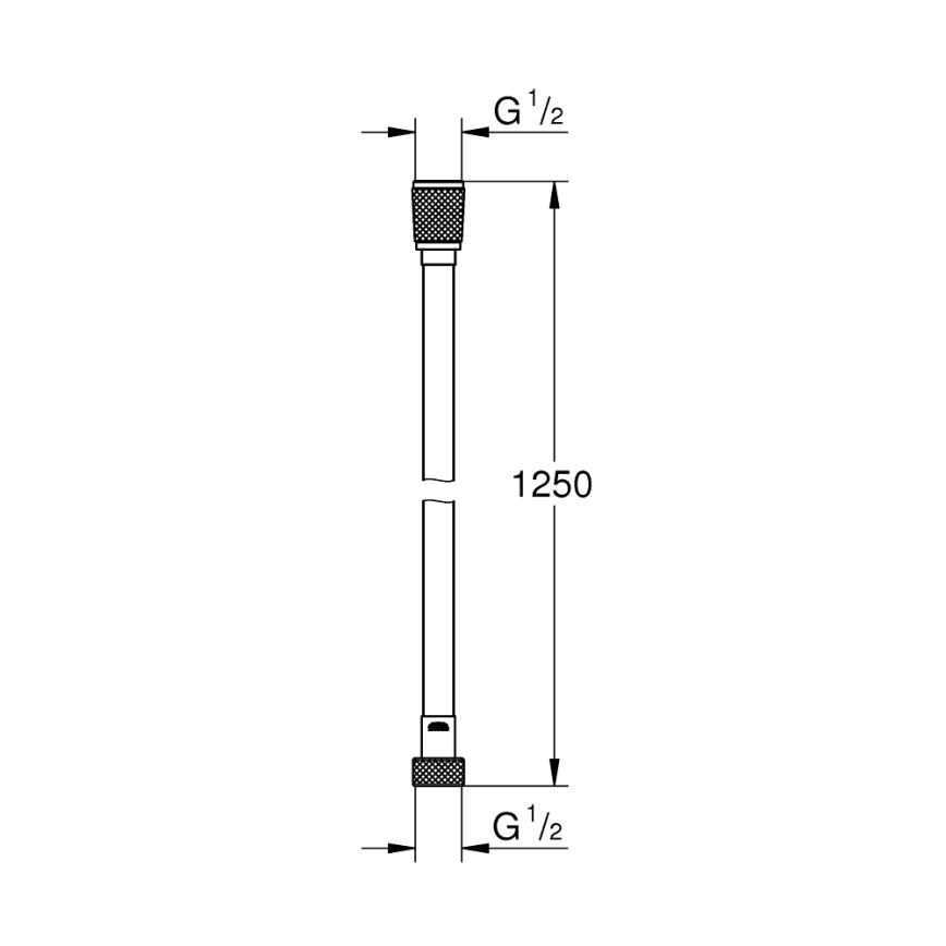 GROHE 22110000 - Doucheslang VITALIOFLEX SILVER 1250 mm