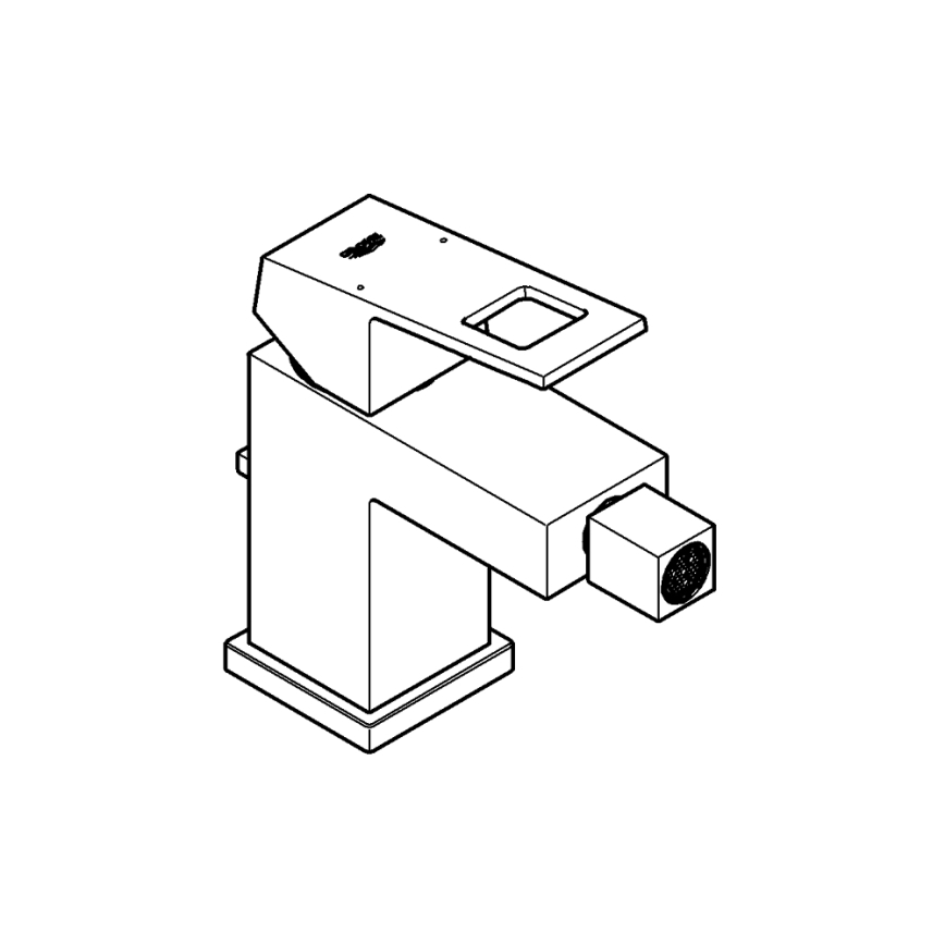 GROHE 23138000 - EUROCUBE bidetkraan, glanzend chroom