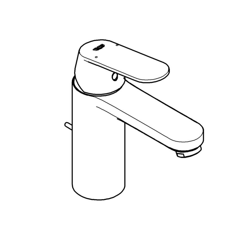 GROHE 23325000 - Wastafelkraan EUROSMART COSMOPOLITAN maat M chroom