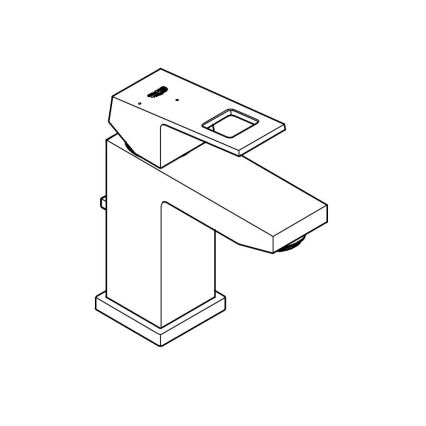 GROHE 2339000E - Wastafelmengkraan EUROCUBE DN 15 glanzend chroom