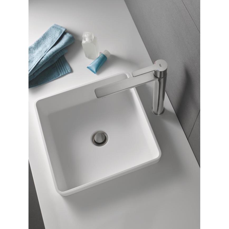GROHE 23405DC1 - Mitigeur de lavabo LINEARE DN 15 en acier inoxydable