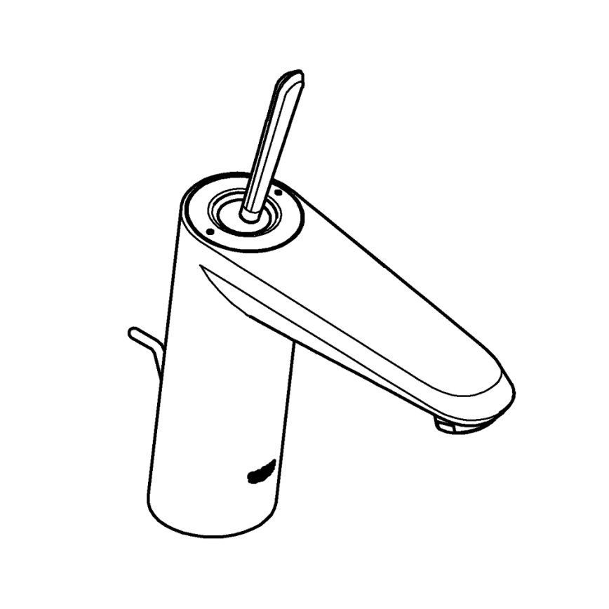 GROHE 23427000 - Wastafelmengkraan EURODISC JOY DN 15, maat M, glanzend chroom