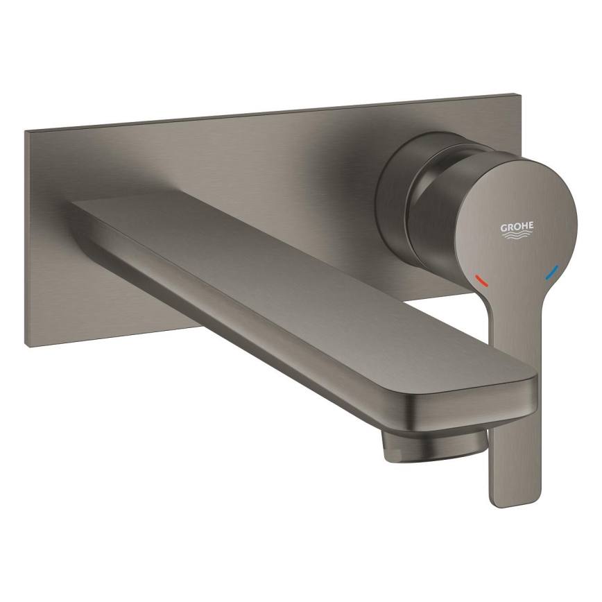 GROHE 23444AL1 - Mitigeur pour lavabo à montage encastré LINEARE 207 mm, finition graphite