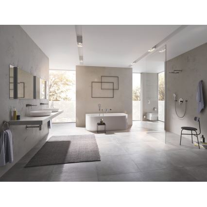 GROHE 23444AL1 - Mitigeur pour lavabo à montage encastré LINEARE 207 mm, finition graphite
