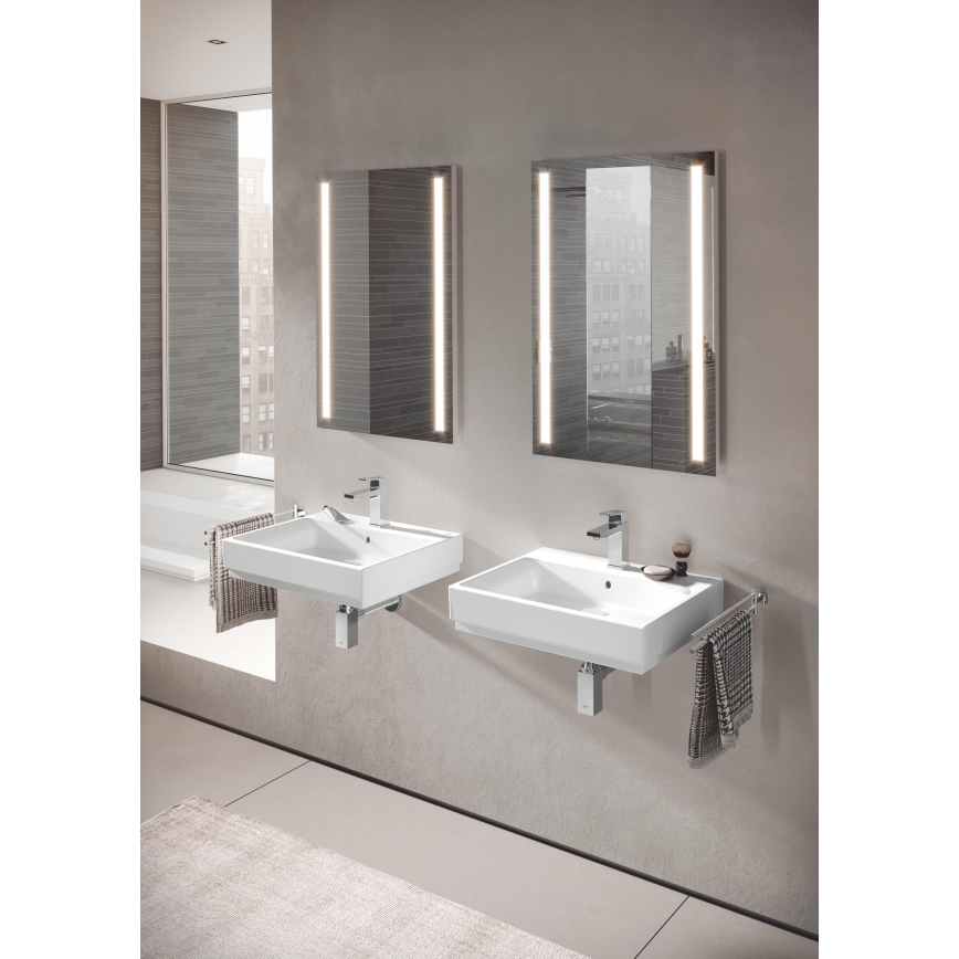 GROHE 23445000 - Mitigeur pour lavabo EUROCUBE taille M, finition chrome brillant