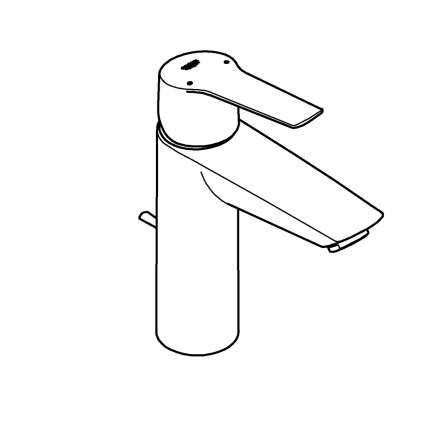 GROHE 234552432 - Mitigeur pour lavabo START 192 mm noir