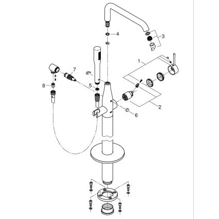 GROHE 23491AL1 - ESSENCE badmengkraan 277 mm grafiet