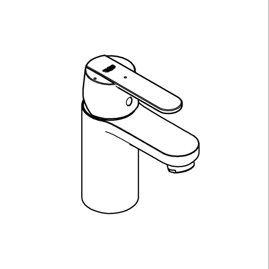 GROHE 23586LS0 - Wastafelkraan GET maat S wit