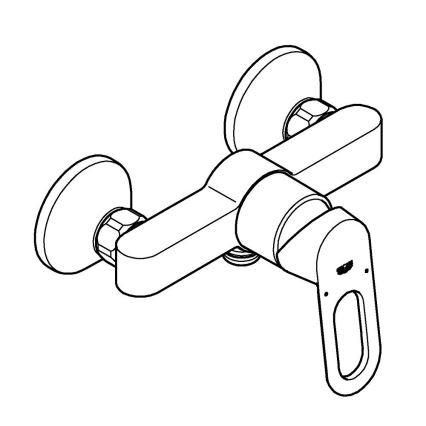 GROHE 23634000 - Douchekraan BAULOOP DN 15 glanzend chroom