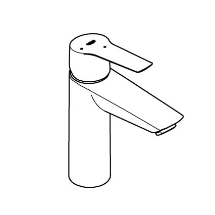 GROHE 23746002 - Wastafelkraan START maat M, glanzend chroom