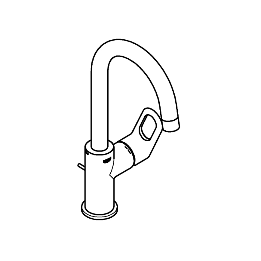 GROHE 23763000 - Mitigeur pour lavabo BAULOOP taille L chrome brillant