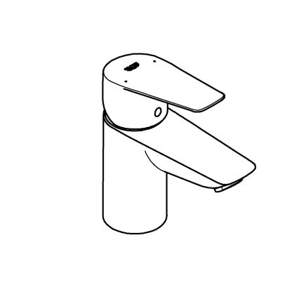 GROHE 23773001 - Wastafelkraan START EDGE maat S glanzend chroom