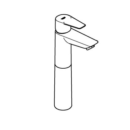 GROHE 23777001 - Wastafelkraan START EDGE maat XL glanzend chroom