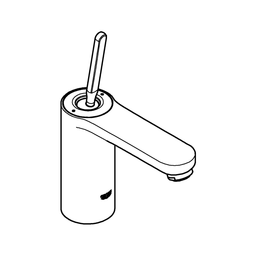 GROHE 23800000 - Wastafelmengkraan GET, maat M, glanzend chroom