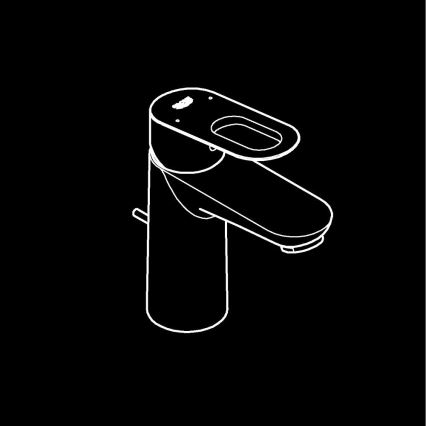 GROHE 23803000 - Wastafelmengkraan EUROSMART glanzend chroom