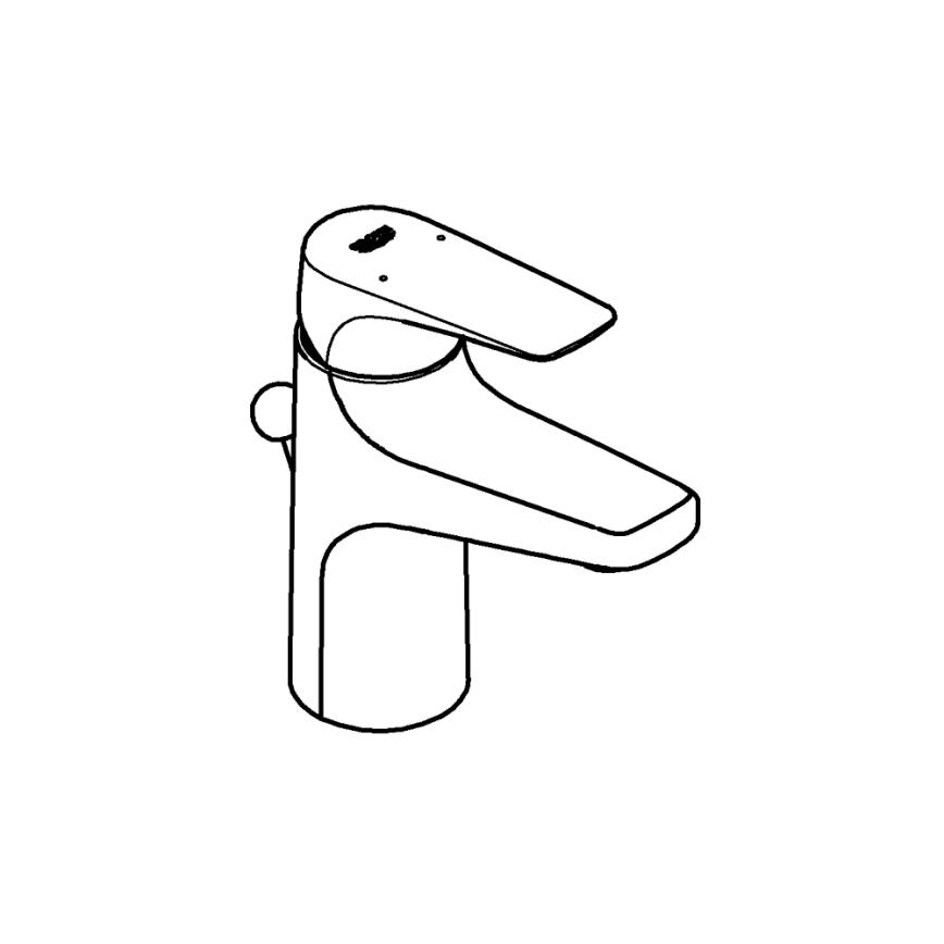 GROHE 23809000 - Wastafelmengkraan START FLOW DN 15 glanzend chroom