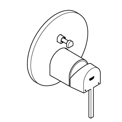 GROHE 24060003 - Kraan PLUS glanzend chroom