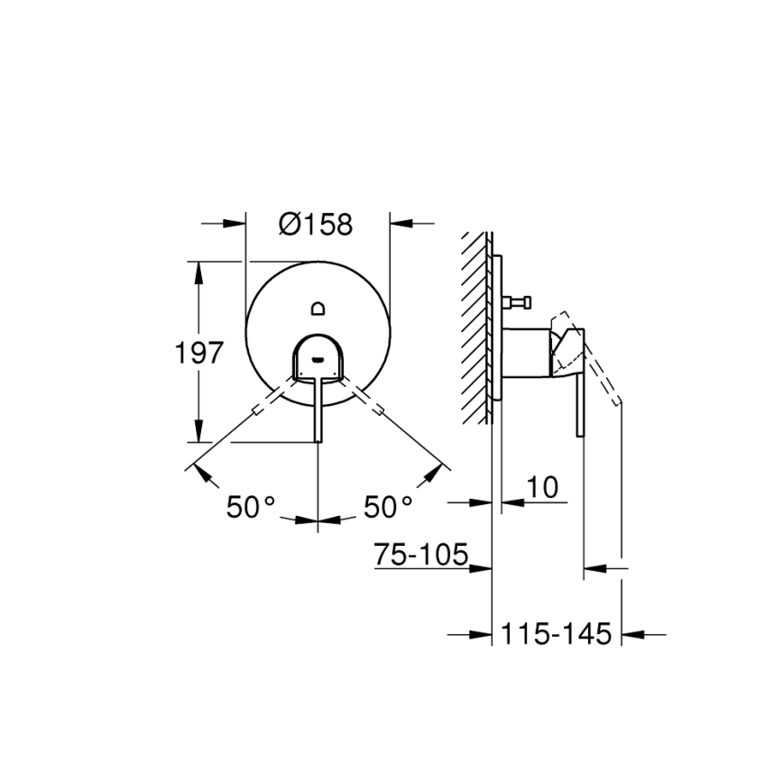 GROHE 24060003 - Kraan PLUS glanzend chroom