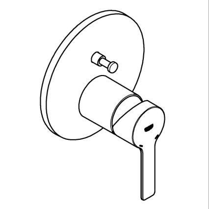 GROHE 24064001 - LINEARE mengkraan glanzend chroom