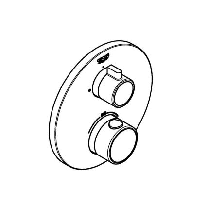 GROHE 24075000 - Mitigeur thermostatique de douche GROHTHERM, chrome brillant