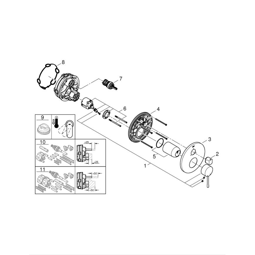 GROHE 24092AL1 - Mitigeur ESSENCE Graphite