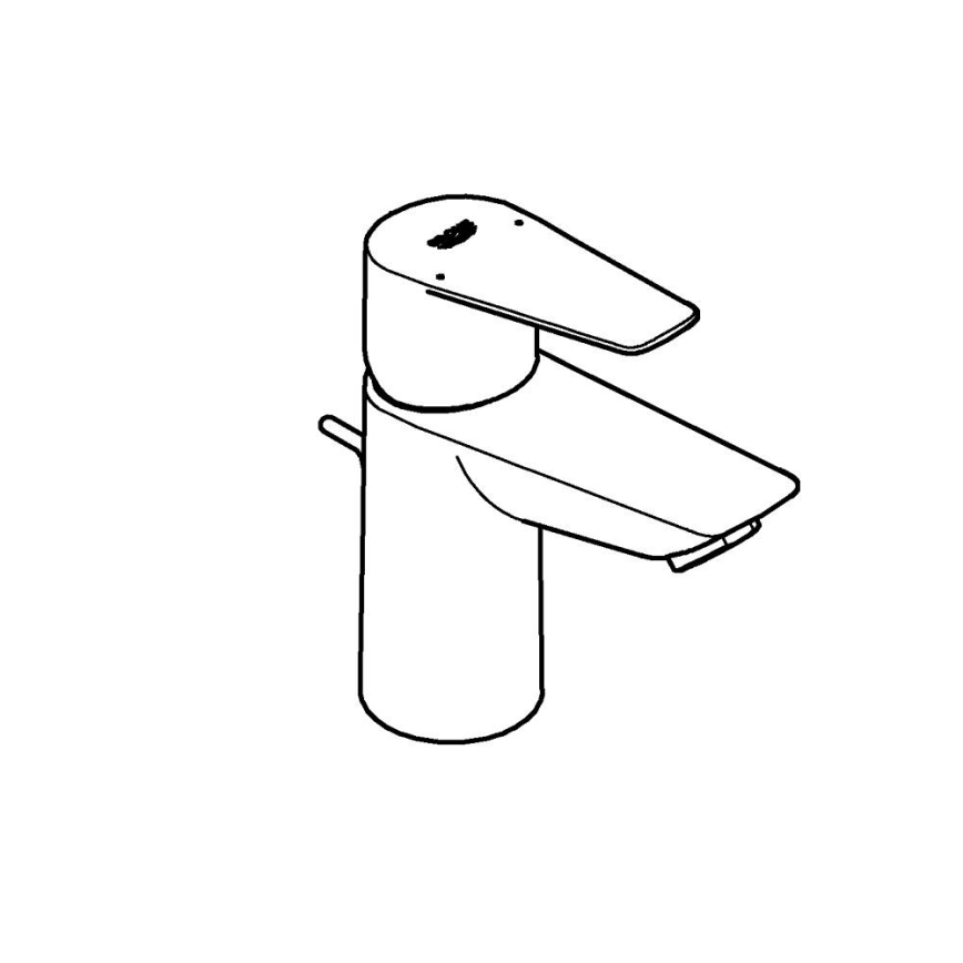 GROHE 24196001 - Mitigeur pour lavabo START, taille S, chromé brillant
