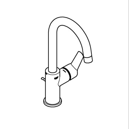 GROHE 242032432 - Wastafelkraan START 311 mm zwart