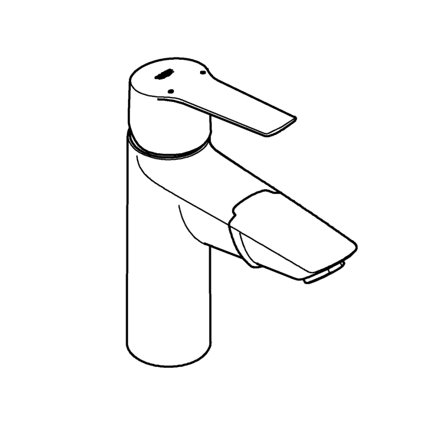 GROHE 24205003 - Mitigeur pour lavabo START DN 15 taille M chromé brillant