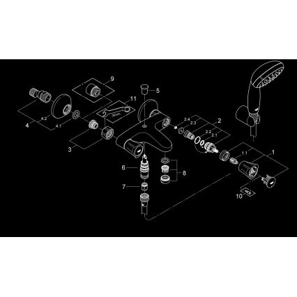 GROHE 2546010A - Badmengkraan COSTA L DN 15 glanzend chroom