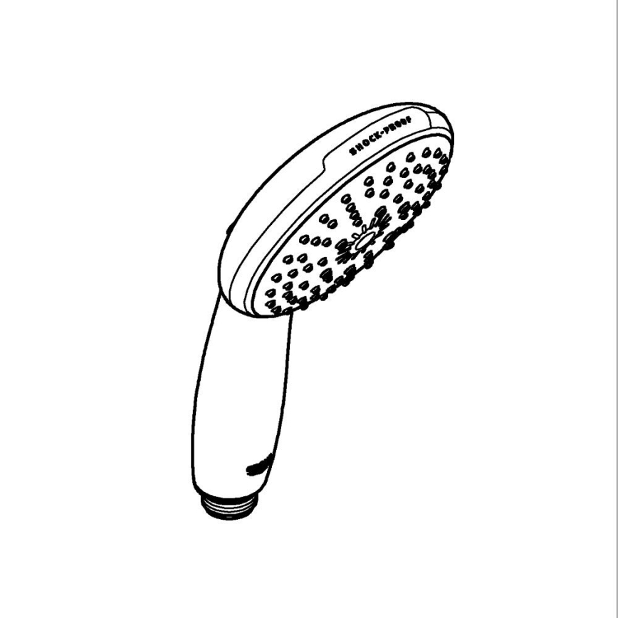 GROHE 26031001 - Douchette à main VITALIO START 110 O 110 mm chromé brillant