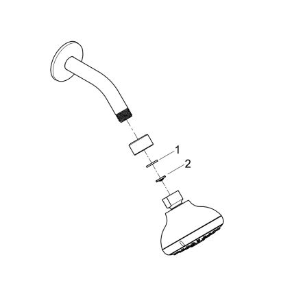 GROHE 26088001 - Tête de douche TEMPESTA 100 100 mm chromé brillant