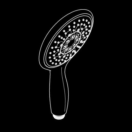 GROHE 26107000 - Handdouche VITALIO RAIN 130 mm, glanzend chroom