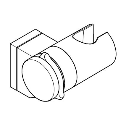 GROHE 261832431 - Wandhouder voor handdouche VITALIO UNIVERSAL zwart