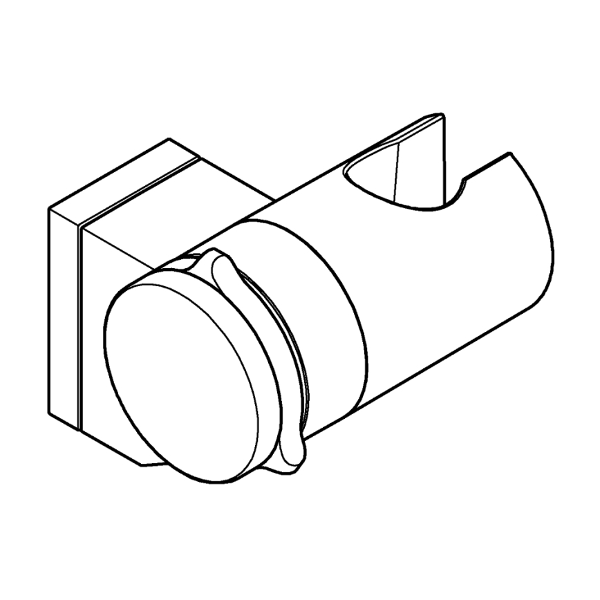 GROHE 261832431 - Wandhouder voor handdouche VITALIO UNIVERSAL zwart