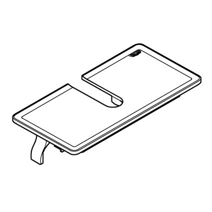 GROHE 26362LN1 - EUPHORIA wandplank 150 mm, wit