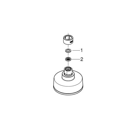 GROHE 26366001 - Tête de douche RAINSHOWER 210 mm chrome brillant