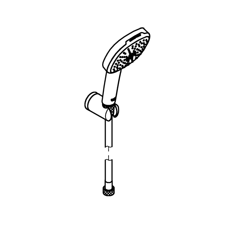 GROHE 263992431 - Ensemble de douche VITALIO COMFORT 110, 110 mm, noir