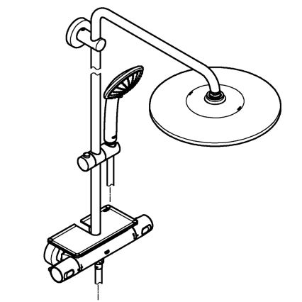 GROHE 26401001 - Système de douche VITALIO JOY SYSTEM 310, finition chrome brillant