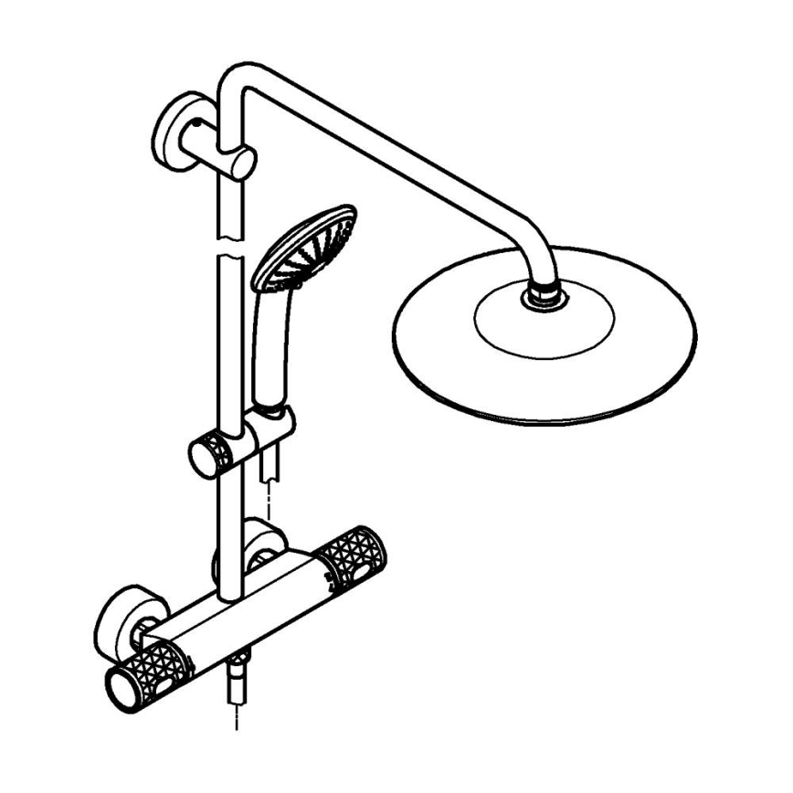 GROHE 26403KF2 - Système de douche VITALIO JOY 260 noir