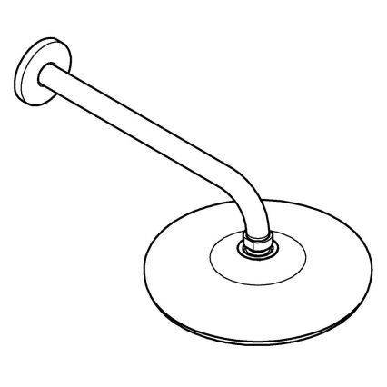 GROHE 26412000 - Tête de douche TEMPESTA 210 286 mm chrome brillant
