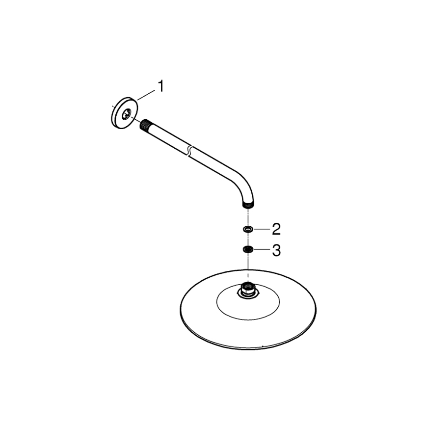 GROHE 26459000 - Tête de douche EUPHORIA 260 380 mm, chrome brillant
