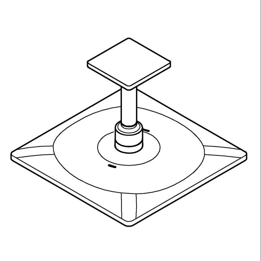 GROHE 26481000 - RAINSHOWER SMARTACTIVE 310 CUBE hoofddouche-set 310 mm chroom